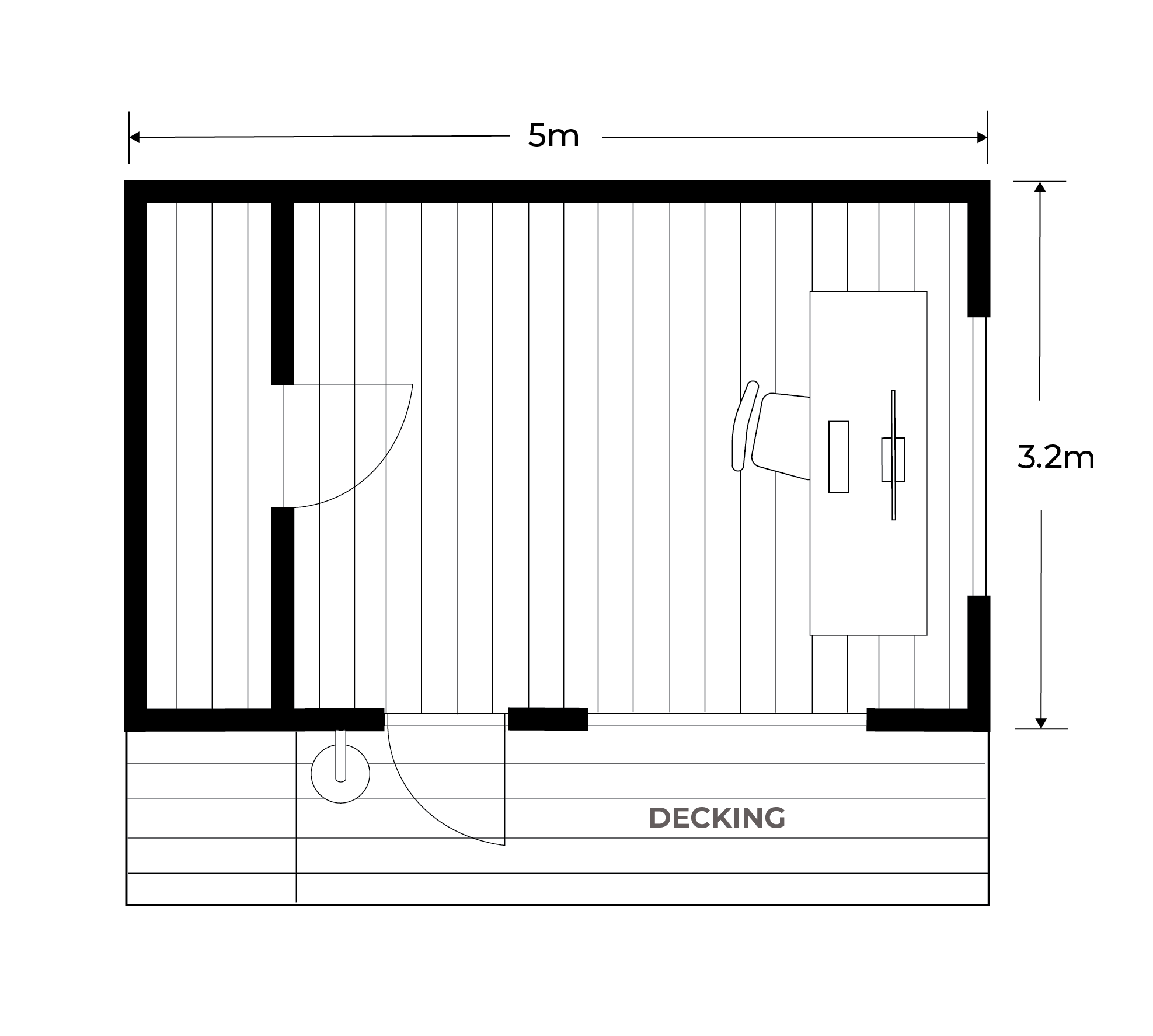 Chelsea Shed Floor Plan